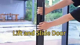 Lift and slide door demonstration and panorama