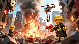 LEGO City Earthquake Rescue 🚒 Epic Firefighters Save the Day!