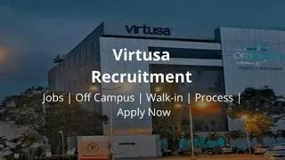 VIRTUSA HIRING FRESHERS AS ASSOCIATE ENGINEER | CTC-4LPA | B.E,B.TECH, MCA ELIGIBLE APPLY NOW