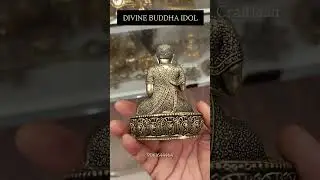 Antique Finish Brass Buddha Statue | Peaceful Meditation Idol for Home Temple & Vastu Decor