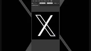 TWITTER NEW LOGO | MAKING NEW X LOGO IN LESS THAN 1 MINUTE #illustrator #viral #tips