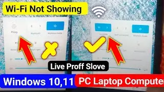 Fix WiFi not showing in settings on windows 10 | fix missing WiFi pc | Laptop Wifi Not Showing 