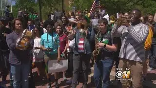 Hundreds Of Students Protest Against Street Preachers Group At UNT