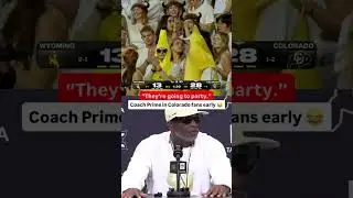 Coach Prime on Colorado Fans Leaving The Game Early 😂