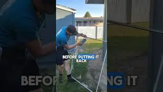 How to clean your window screens #shorts #windowcleaning #diy