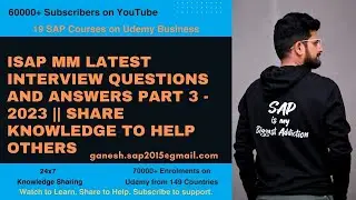 SAP MM Latest Interview Questions and Answers Part 3 - 2023 || Share Knowledge to help others