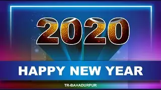 Happy New Year 2020 Design in corel draw x3 || tr bahadurpur