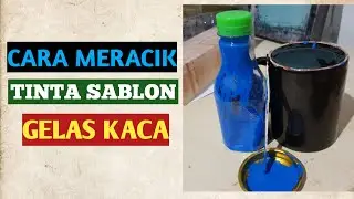 cara racik tinta gelas kaca