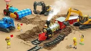 DIY Mini Tractor | Rebuilding the Railway After It Was Destroyed | Science Project