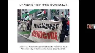Lauren Weinberg from Independent Jewish Voices: Waterloo Region