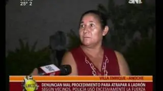 Violento procedimiento para atrapar a ladr&oacute;n