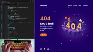 ASMR Programming - 404 Page Coding with React & Tailwind | No Talking