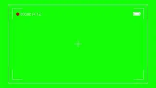 4K Camera Screen Recording Overlay | Green Screen Footage