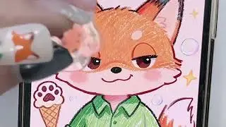 Detailed guide to drawing Nick Wilde (Zootopia) nail art