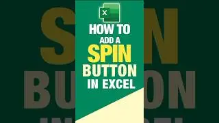 Add a spin button in Microsoft Excel #exceltips