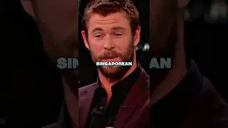Chris Hemsworth in Singapore 😂