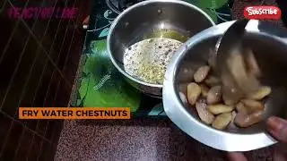 singhade ki sabji, water chestnut curry