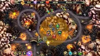 Royal Defense: Ancient Menace Molten Lands Level 1-18 Hard 3 Stars