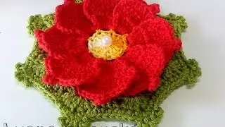FLOR DE CROCHÊ IMPERIAL - TUTORIAL (LUANA JAWORSKI)