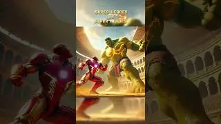 Superheroes vs Superheroes: The Ultimate Battle! 💥 #HeroVsHero #EpicShowdown #Shorts