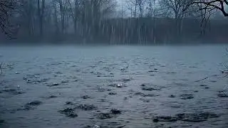 8 Hours Night Rain on a Lake 🌙 Calm Rain Sounds for Deep Sleep