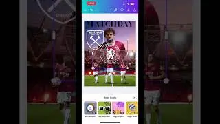 Watch now I made this West Ham matchday design! If you need a sports design made DM me on Instagram