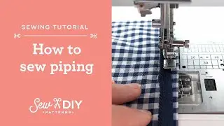 How to sew piping in a seam