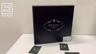 Prada  knit grey set hat and scarf