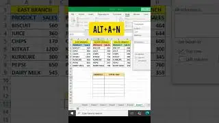 Consolidate Function in Excel | Merge Multiple Sheets Data #excel #shorts #learnexcel