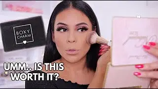 BOXYCHARM SEPTEMBER 2019 UNBOXING / TRY ON MAKEUP TUTORIAL + FIRST IMPRESSIONS! | JuicyJas