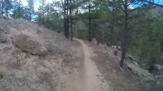 Buffalo Creek, Sandy's Wash, Final cliff edge ride to the bottom!  Rockin it!