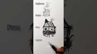 How to draw Haunted house 🏠💀😱#drawing #youtubeshorts #shorts #viral #trending #house #&lrm;@ArtwithBir_9
