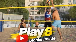 Play 8 | Beach volleyball | 2 blocks included