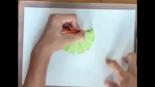 How to draw a realistic lime