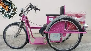 Reverse forward switch motorized tricycle for handicapped टायर मै क्या हुआ 😱 | Kundan handicap vlogs