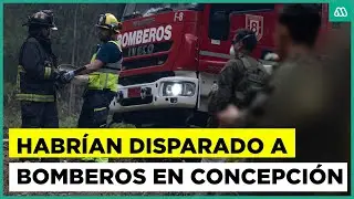 Habrían disparado a bomberos en Concepción