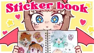【Handcam】 Decorating my sticker book with MORE stickers #Duckult