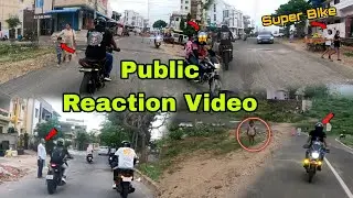 Super Bike Public Reaction 😱 | loud Exhaust on Super Bike