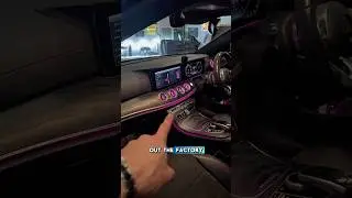 MERCEDES E-CLASS AMBIENT LIGHT 👀🤩 #carplay #cartok #mercedes #eclass #ambientlighting