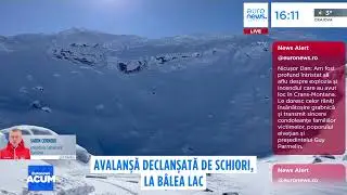 Avalanșă de mari dimensiuni, declanșată de schiori, la Bâlea Lac