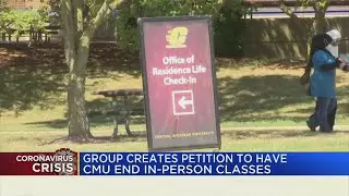 Students organizing march protesting in-person classes at CMU