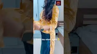 Beautiful Yellow Kurti Look 🌼 | Everyday Ethnic Outfit | Myntra Kurti Styling Idea #shorts #kurti