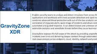 BitDefender GravityZone XDR