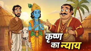 कृष्ण ने कैसे दिलाया न्याय? | सच्ची भक्ति की जीत | 2D Animation Moral Story
