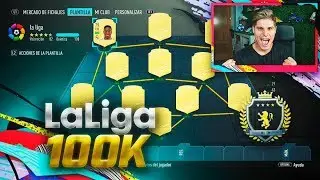 PLANTILLA 100K CHETADA DE LA LIGA PARA EMPEZAR EN FIFA 20!!!