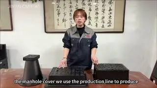 Manhole cover manufacturing process - assembly line production