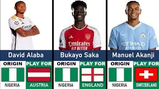 🇳🇬NIGERIA  ORIGIN  FOOTBALL  PLAYERS  PLAYING  FOR  EUROPEAN COUNTRIES