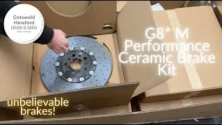 Genuine BMW G80 G82 G83 M3 M4 Carbon Ceramic Brake Retrofit Kit 34108855466 Unboxing