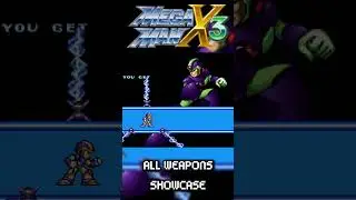 Mega Man X3 - All Weapon Skills Showcase 🔫 #megaman #x3 #showcase #gaming #shorts