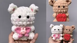 Как легко связать крючком пару медведей 🐻